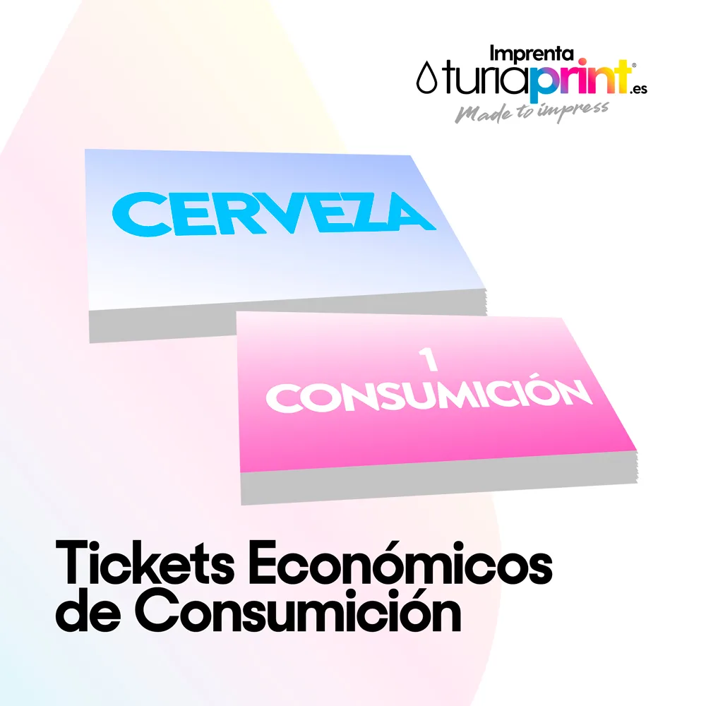 Tickets Económicos de Consumición TURIAPRINT IMPRENTA Imprenta
