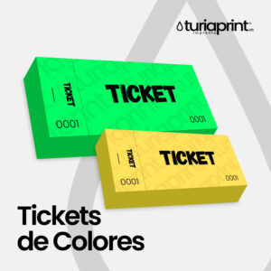 Tickets en Papel de Colores